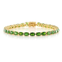 Russian Diopside Silver Bracelet