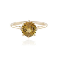 9K Unheated Yellow Tanzanite Gold Ring