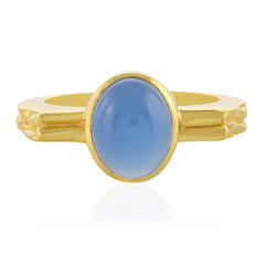 Blue Chalcedony Silver Ring