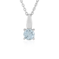 Aquamarine Silver Necklace