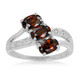 Cinnamon Zircon Silver Ring