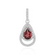 Mozambique Garnet Silver Pendant