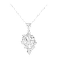 White Topaz Silver Necklace