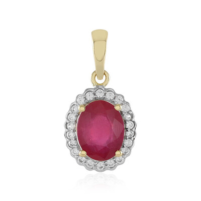 9K Madagascar Ruby Gold Pendant