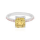 Yellow Zircon Silver Ring