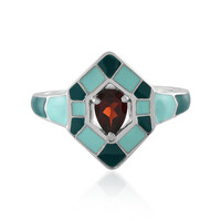 Mozambique Garnet Silver Ring