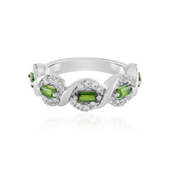 Russian Diopside Silver Ring