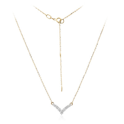 18K SI1 (G) Diamond Gold Necklace (Annette)