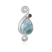 Larimar Silver Pendant