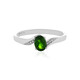 Russian Diopside Silver Ring