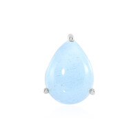 Aquamarine Silver Pendant