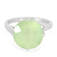 Prehnite Silver Ring