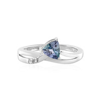 Unheated Tanzanite Silver Ring