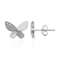 I3 (I) Diamond Silver Earrings