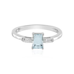 Brazilian Aquamarine Silver Ring