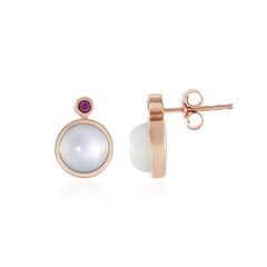 White Moonstone Silver Earrings (KM by Juwelo)