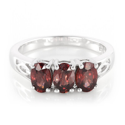 Chocolate Zircon Silver Ring