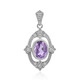 Amethyst Silver Pendant