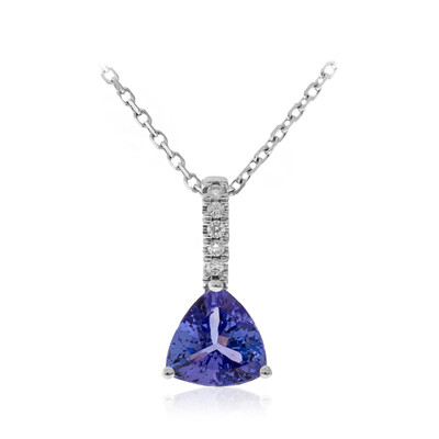 10K AAA Tanzanite Gold Necklace