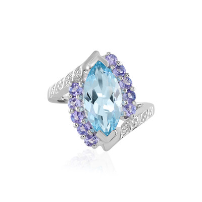 Sky Blue Topaz Silver Ring