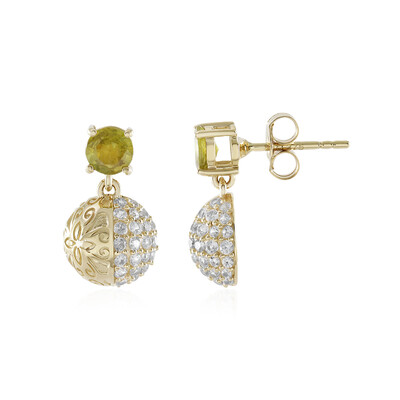 9K Sphene Gold Earrings