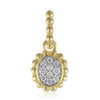 9K SI1 (G) Diamond Gold Pendant