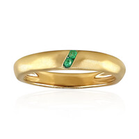 Zambian Emerald Silver Ring