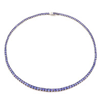 Tanzanite Silver Necklace (Gems en Vogue)