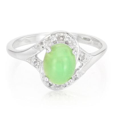 Imperial Chrysoprase Silver Ring