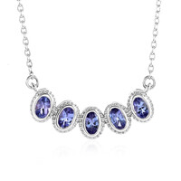 Tanzanite Silver Necklace