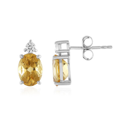 Citrine Silver Earrings