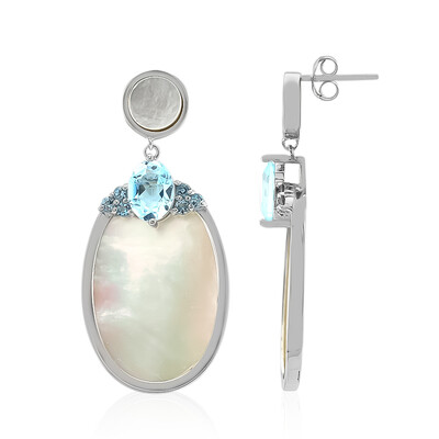 Mother of Pearl Silver Earrings