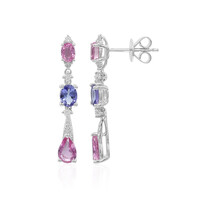 14K Pink Sapphire Gold Earrings (CIRARI)