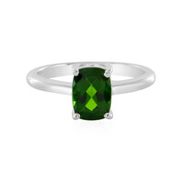 Russian Diopside Silver Ring