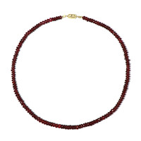 Mozambique Garnet Silver Necklace