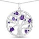 Zambian Amethyst Silver Necklace