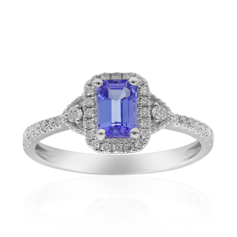 Tanzanite & Diamond 10KT outlets White Gold Ring