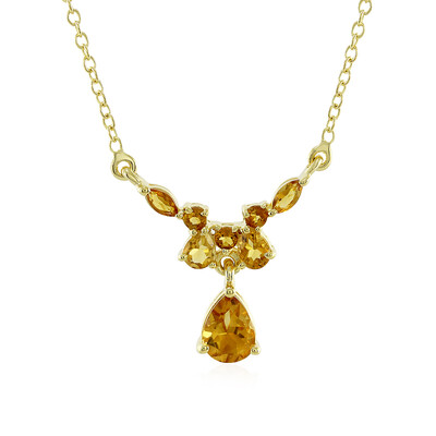 Citrine Silver Necklace