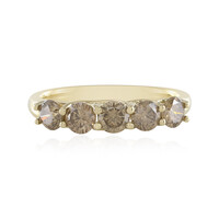 9K I2 Champagne Diamond Gold Ring (de Melo)