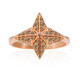 9K SI1 Argyle Rose De France Diamond Gold Ring (Annette)