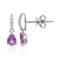 14K Pink Sapphire Gold Earrings (CIRARI)