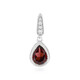 Mozambique Garnet Silver Pendant