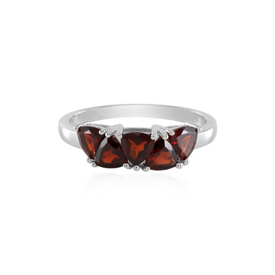 Mozambique Garnet Silver Ring