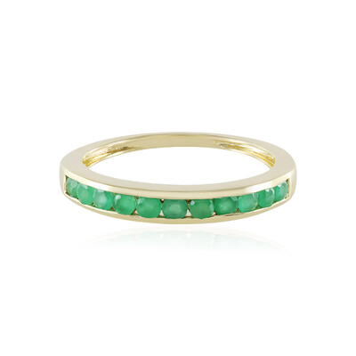 9K Brazilian Emerald Gold Ring