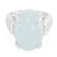 Aquamarine Silver Ring