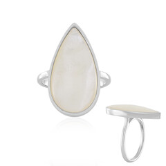 Mother of Pearl Silver Ring