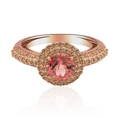 14K Brazilian Pink Tourmaline Gold Ring