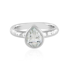 White Topaz Silver Ring