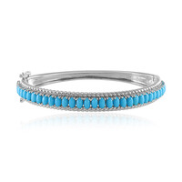 Sleeping Beauty Turquoise Silver Bangle (Faszination Türkis)