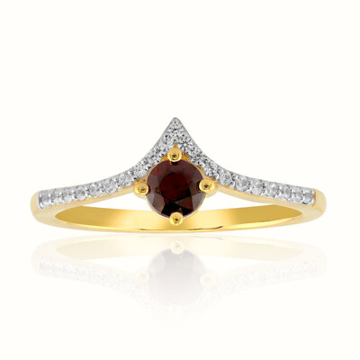 9K Red Kings Plains Zircon Gold Ring